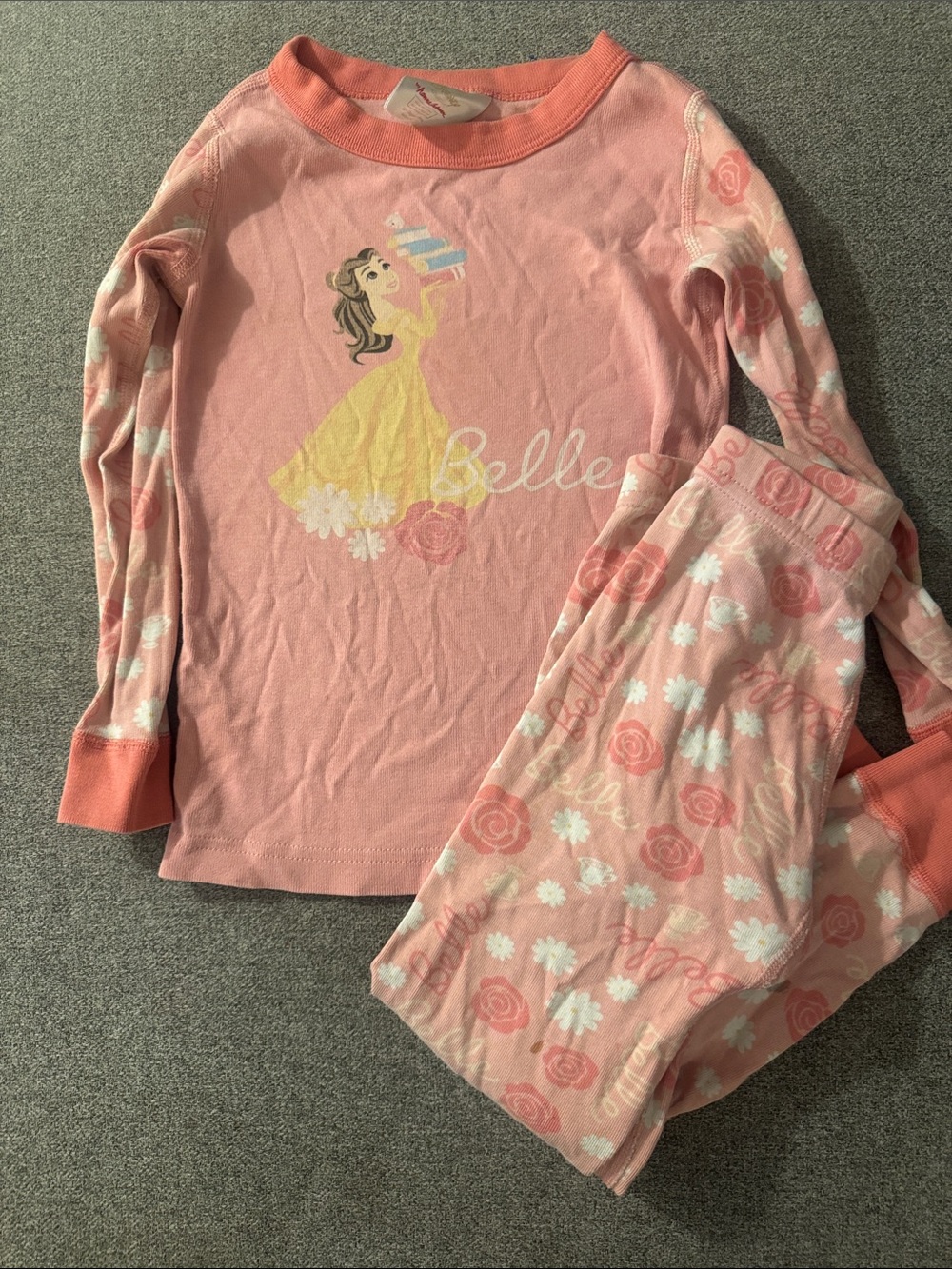 3/$15- Pink Belle Floral Girls Pajama Set